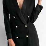 Womens Black Double Breasted Blazer Dress Size M Size M Photo 0
