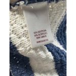 SO  Striped Knit Sweater Cold Shoulder Long Sleeve Pullover Top M Photo 6