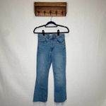 ZARA | Blue Flare Jeans Raw Hem Boot Cut 6 Photo 1
