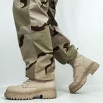 Y2K Women’s Cargo Combat Trousers in Desert Camo Medium Regular Green Photo 9
