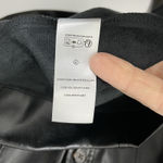 Rails NWT Ruby Faux Leather Black Mini Shirtdress Women's Size XS Long Sleeve Photo 12