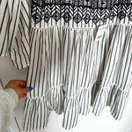 Free People Contrast embroidery crochet boho black white flowy dress S NWT Photo 3