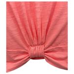 Sanctuary  Coral Pink Tie Front Cropped Tee Shirt Short Sleeve Casual Size Medium Photo 2