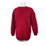 River Island  Red Chunky Knit Long Sleeve Open Front Cardigan Sweater Jacket 8 Photo 1