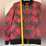 Eddie Bauer  Crimson Black 1936 Skyliner Bomber Goose Down Jacket Women’s Large Photo 2