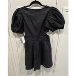 French Connection Rhodes Poplin Black Organic Cotton Mini Dress Minimalist LBD Photo 3