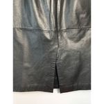 Diversity Women's Knee Length Genuine Leather Straight Skirt Black Size 6 Photo 1