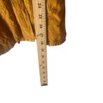 Nick & Sarah Vintage 90s Large Yellow Embroidered Grunge Boho Button Up Top Photo 8