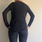 Guess Black Lace Up Sweater Photo 2