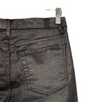 7 For All Mankind Metallic Twill Ankle Skinny Jeans Gunmetal Size 27 AU8121148 Photo 9