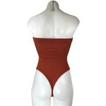 Urban Outfitters  Brown Knit Strapless Sleeveless Tube Bandeau Bodysuit Top Sz S Photo 1