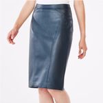 BCBGMAXAZRIA “Natilie” or “Natalie” faux leather black pencil skirt sz S Photo 11