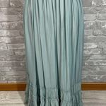 R.Vivimos Sage Green Summer Cotton Backless Maxi Dresses Photo 1