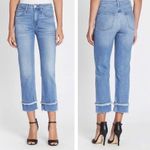 3x1 jeans size 27 blue high waisted cropped frayed mom Photo 2