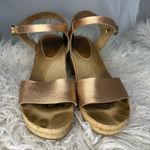 BRYR The Rachel Wooden Clogs Metallic Bronze Leather Boho Wedding Shoes Size 39 Photo 1