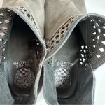 Vince Camuto  Booties Women's 8 M Gray Suede Perdula Ankle Boots Back Zip Boho Photo 9