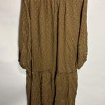 Rachel Pally Gail Printed V-Neck Long Sleeve Drop-Waist Maxi Dress 3X Mojave Photo 10