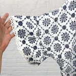 Valentina Naldi Blue White Cotton Kimono Wrap OS Size undefined Photo 3