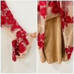 For Love & Lemons deep V-neck Layered
Lace Mini Dress in Wine Photo 11