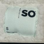 SO  The Cozy Pullover Sherpa Fleece 1/4 Zip White S NWT Athleisure Cottagecore Photo 5