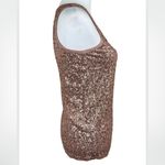 J.Crew Linen Sequin Modal Rose Gold Sleeveless Tank Top Small Photo 3