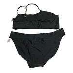 Aerie Bikini Set Hipster Brief Bandeau One Shoulder Removable Cups Black XL Photo 1