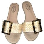 Scoop rolie natural straw design slip ons Brown Size 8.5 Photo 2