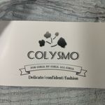 COLYSMO BODYCON MAXI DRESS CORSET STYLE ADJUSTABLE STRAPS LACE TRIM M SEA FOAM Size M Photo 5