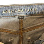 American Eagle  Mom Jeans Womens Size 6 Regular Stretch Light Wash Denim Boho Photo 5