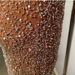 Retrofête Retrofete Pamela Plunging V Neckline Nude Sequin Long Sleeve Mini Dress Size S Photo 7