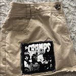 Laura Scott  petite Tan Mini Skirt with Band Patches Photo 4