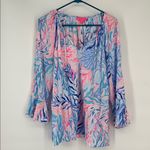 Lilly Pulitzer  Pink and Blue Patterned Top Size XL Photo 2