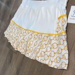 Sofibella 15” Mid Rise Gold Jewel White And Yellow Side Pocket Tennis Skirt Skor Size 1X Photo 3