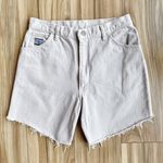 Wrangler Vintage  High Waisted Denim Cut Off Mom Shorts in Beige - 29 Photo 0