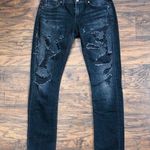 AGOLDE  • Chloe Jeans low rise boyfriend slim Liverpool black distressed ripped Photo 0
