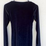 Princess Polly Womens Size 4 black velvet embers mini dress Photo 4