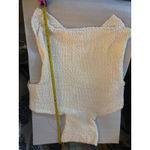 Bobeau  Teddy Bear High Low Sweater XS Cream White Casual Comfy Cozy Photo 6