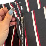 Mango Black, Red & White Striped Viscose Blend Career Fitted Pants Women Sz 6 Photo 6