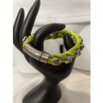 Henri Bendel  Lime Green Bracelet Braided READ Photo 1