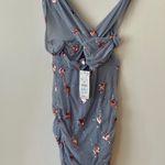 ZARA  Draped Sequin Mini Dress blue Photo 6