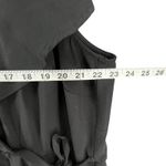 Eloquii  Dress Plus Size 24 Black Surplice Ruffled Cape Wrap Tie Waist Flattering Photo 7