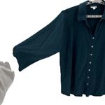 J. Jill teal button Photo 5