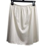 Vassarette  Lace Trim Half Slip Ivory‎ Beige M Medium Nylon Lingerie Vintage Photo 0