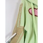 Joystick Dreamland Womens Hoodie Green Full Zip Embroidered Star Owl Y2K Medium Photo 6