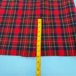 Pendleton  Vintage 1970’s Red and Blue Plaid Virgin Wool Skirt Lined Size Small Photo 10