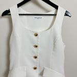 Amanda Uprichard  Kya Romper in Ivory Size Medium Photo 5