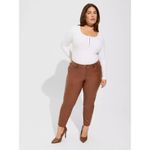 Torrid NEW Faux Leather Pants Womens 16R Brown Perfect Skinny Mid Rise Ankle Photo 2