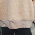 Gypsies & Moondust  Fluffy Long Sleeve Pink Sweater Quarter Zip Collar Large Photo 1