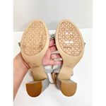 Badgley Mischka  Sandals Womens Size 8.5 Silver Block Heel Open Toe‎ Embellished Photo 8