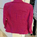 Farm Rio  Peony Pink Linen Blazer Women’s oversized Photo 2